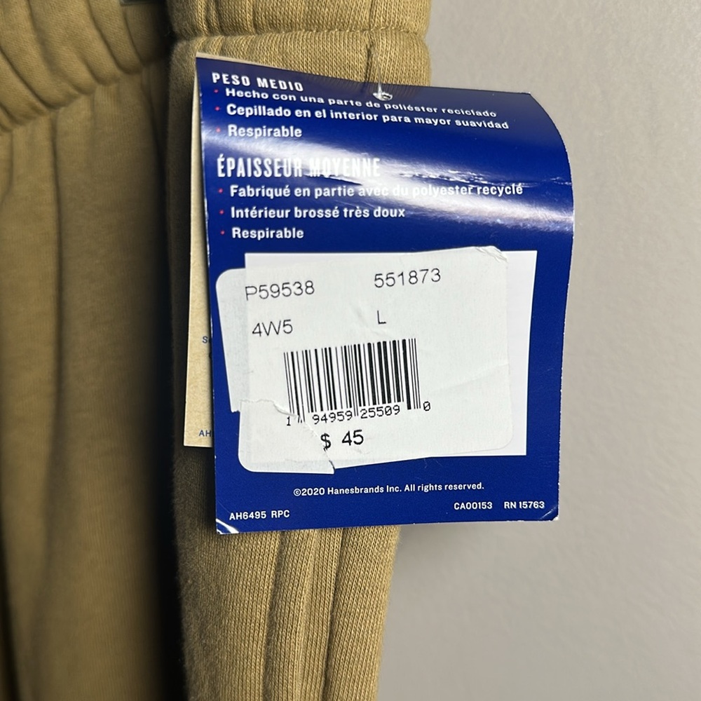 Champion new classic fleece Men's Tan breathable midweight Sweatpants - Picture 4 of 9